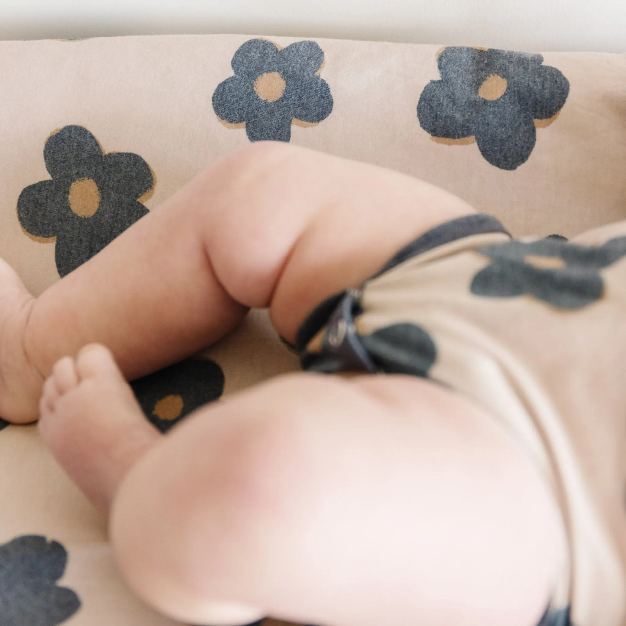 Premium Knit Diaper Changing Pad Cover - Gemma In Tan
