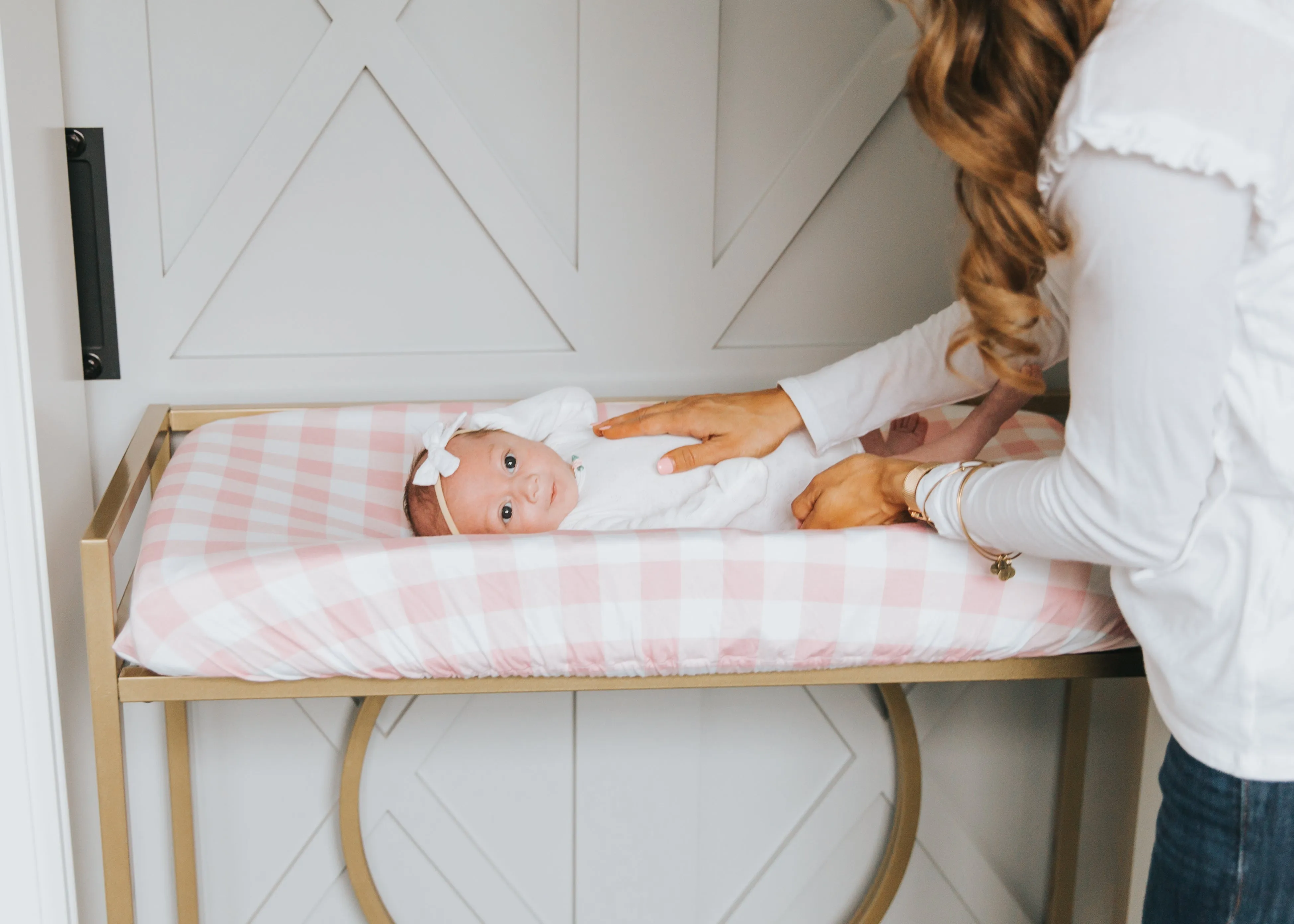 Premium Knit Diaper Changing Pad Cover - London