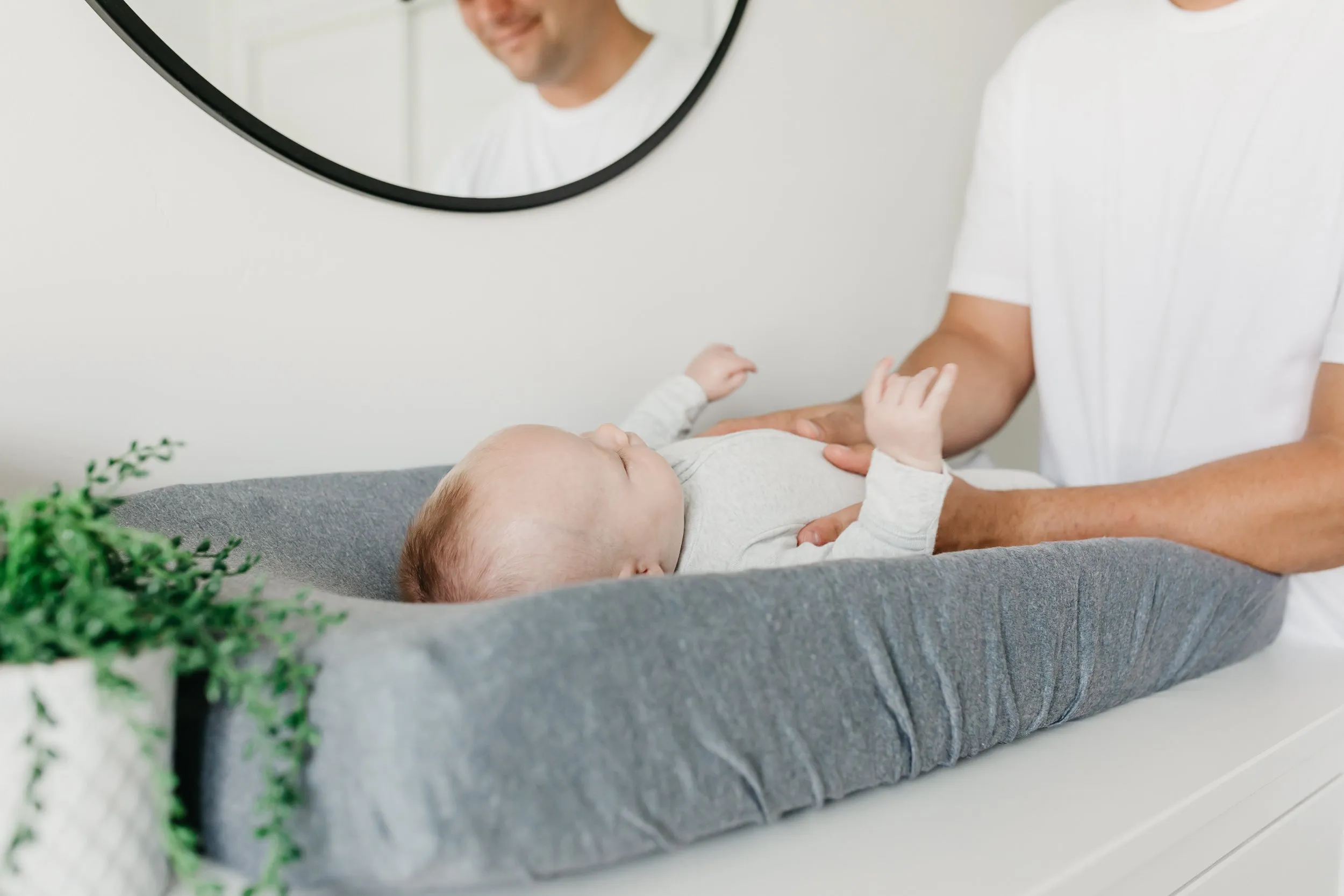 Premium Knit Diaper Changing Pad Cover - Slate