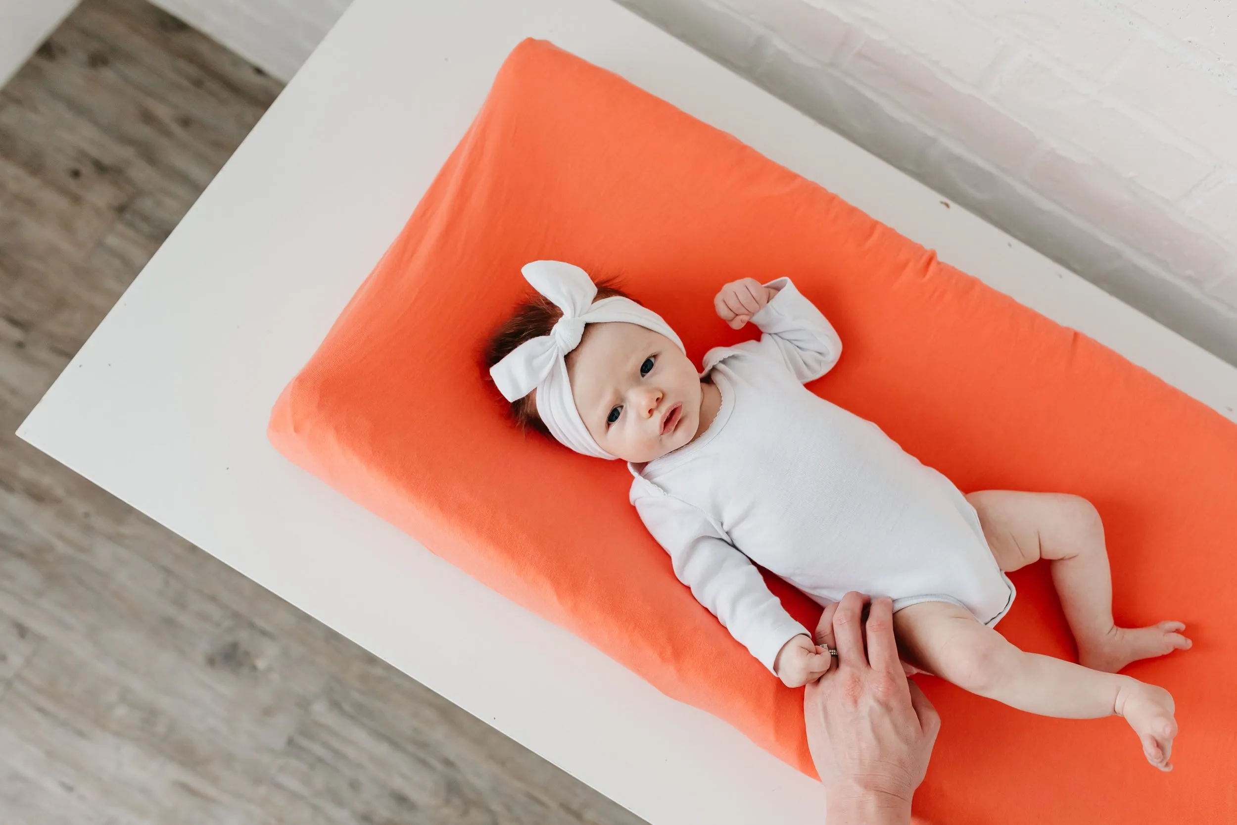 Premium Knit Diaper Changing Pad Cover - Stella