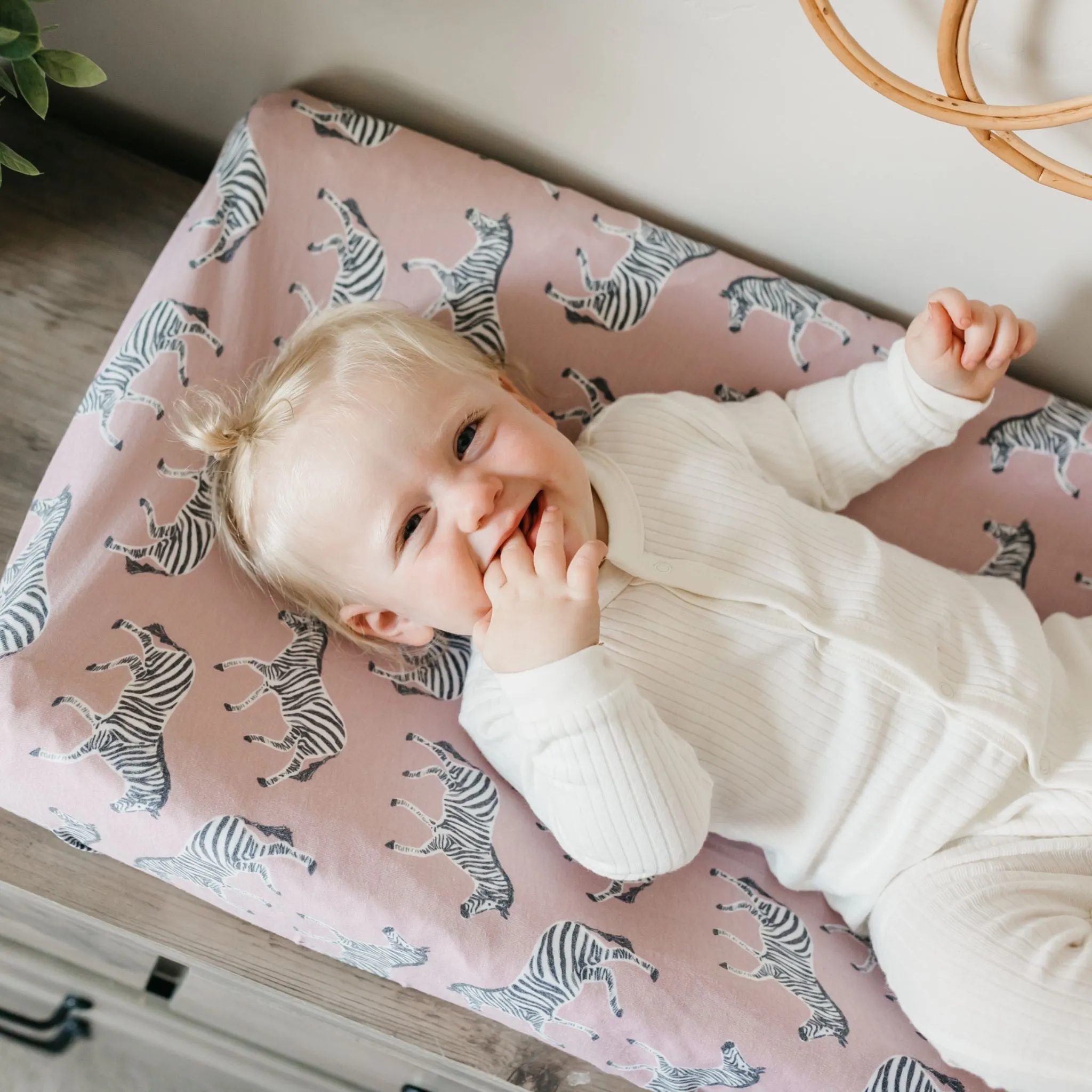 Premium Knit Diaper Changing Pad Cover - Zella