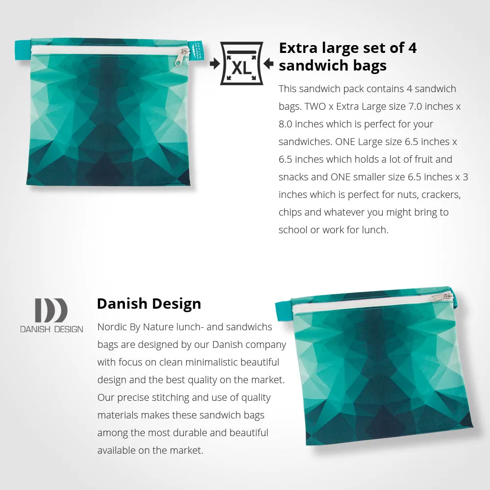PREMIUM SANDWICH SET (4) - TURQUOISE