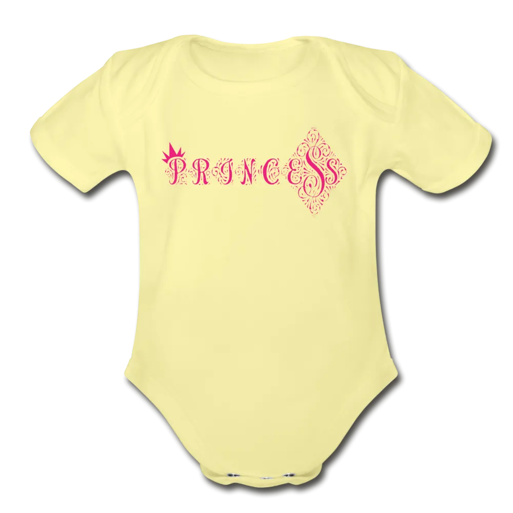 Princess Short Sleeve Baby Bodysuit