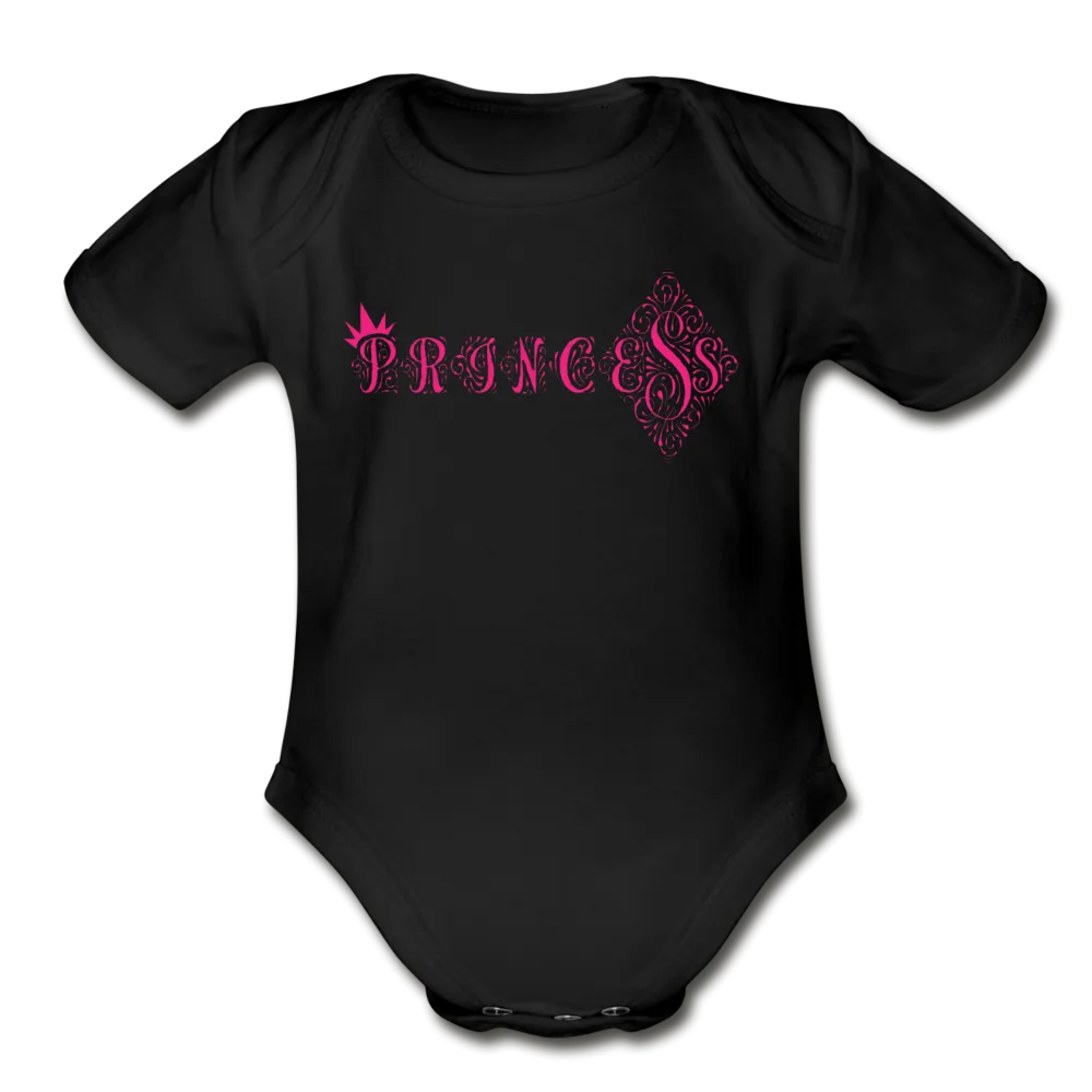 Princess Short Sleeve Baby Bodysuit