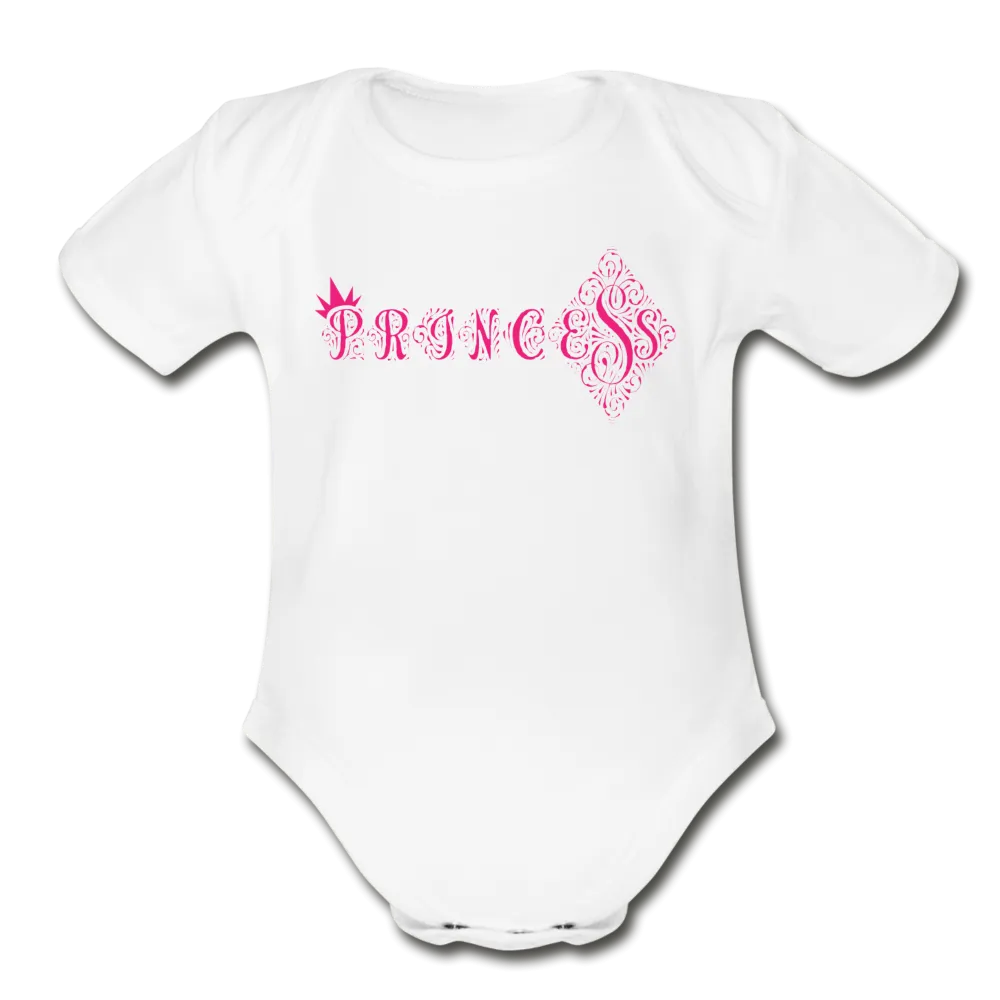 Princess Short Sleeve Baby Bodysuit