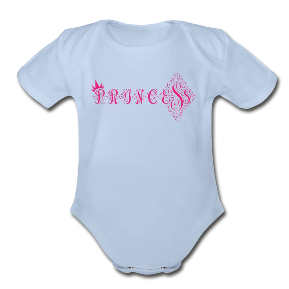 Princess Short Sleeve Baby Bodysuit