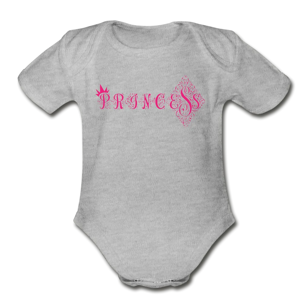 Princess Short Sleeve Baby Bodysuit