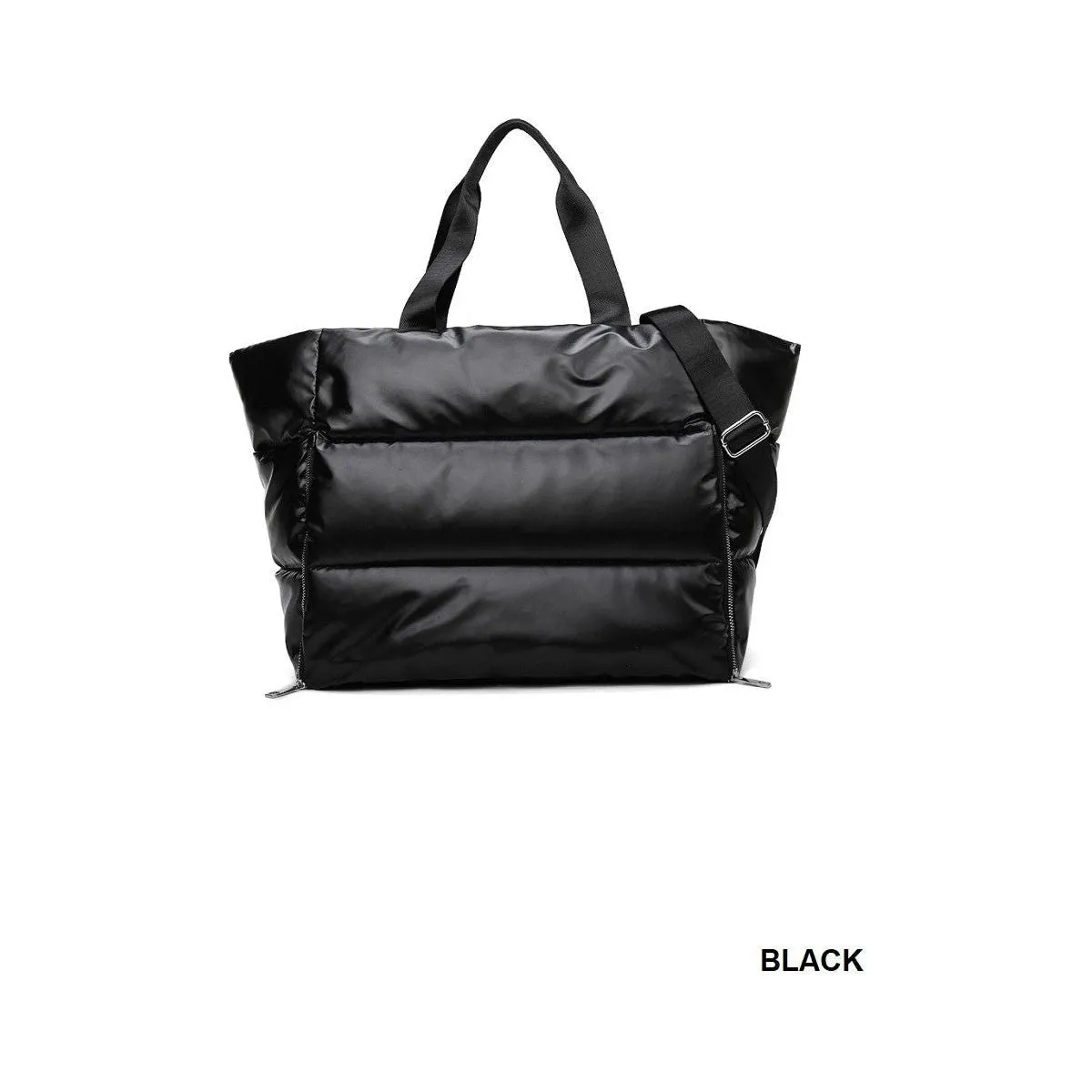 Puffy Quilted Waterproof Travel Sports Tote Bag