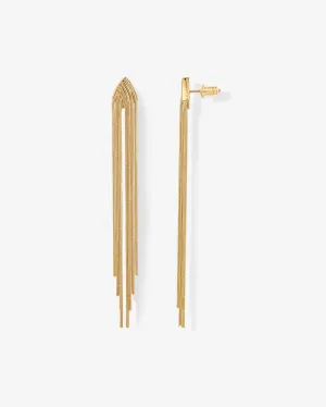 Pyramid Tassel Earrings