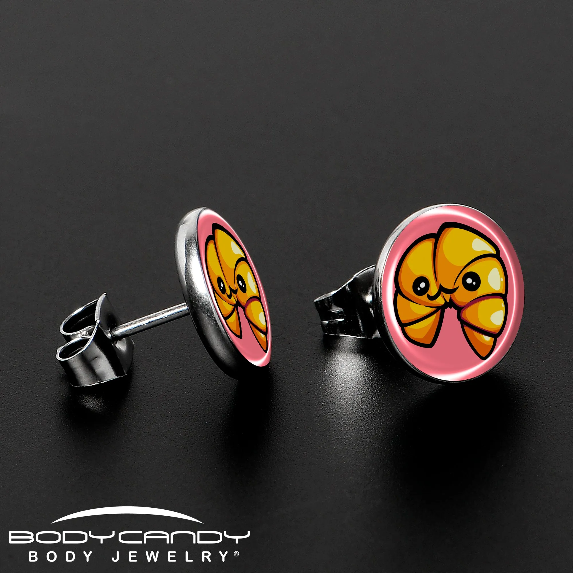 Quaso Croissant Stud Earrings
