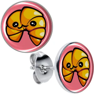 Quaso Croissant Stud Earrings