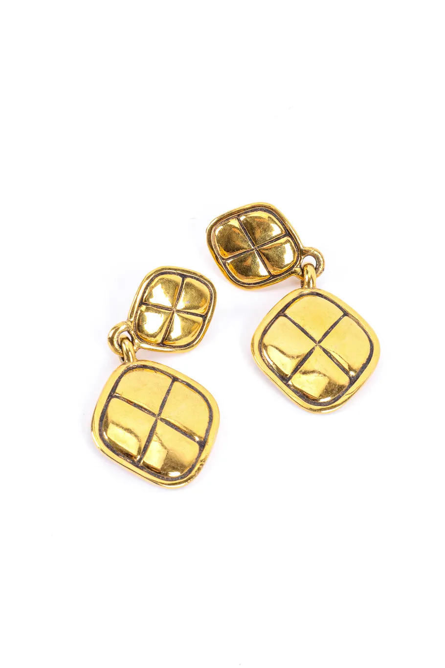 Quilted Dangling Earrings