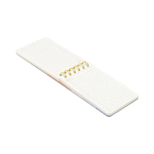 Rainbow Check Wire Notepad