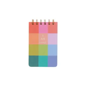 Rainbow Check Wire Notepad