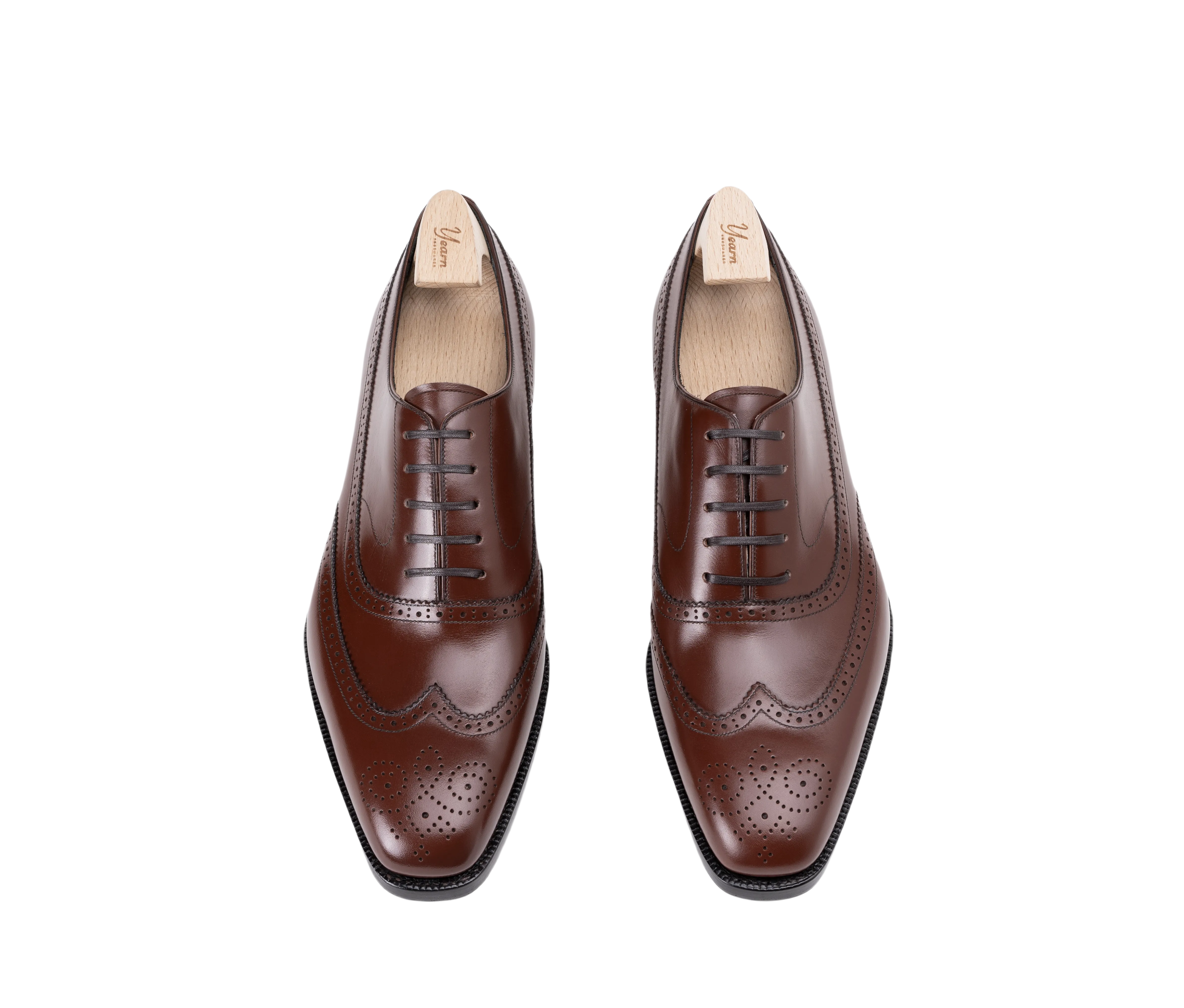 Raj Singhs Italian Leather Balmoral Wing-Tip Oxford - Premium Craftsmanship