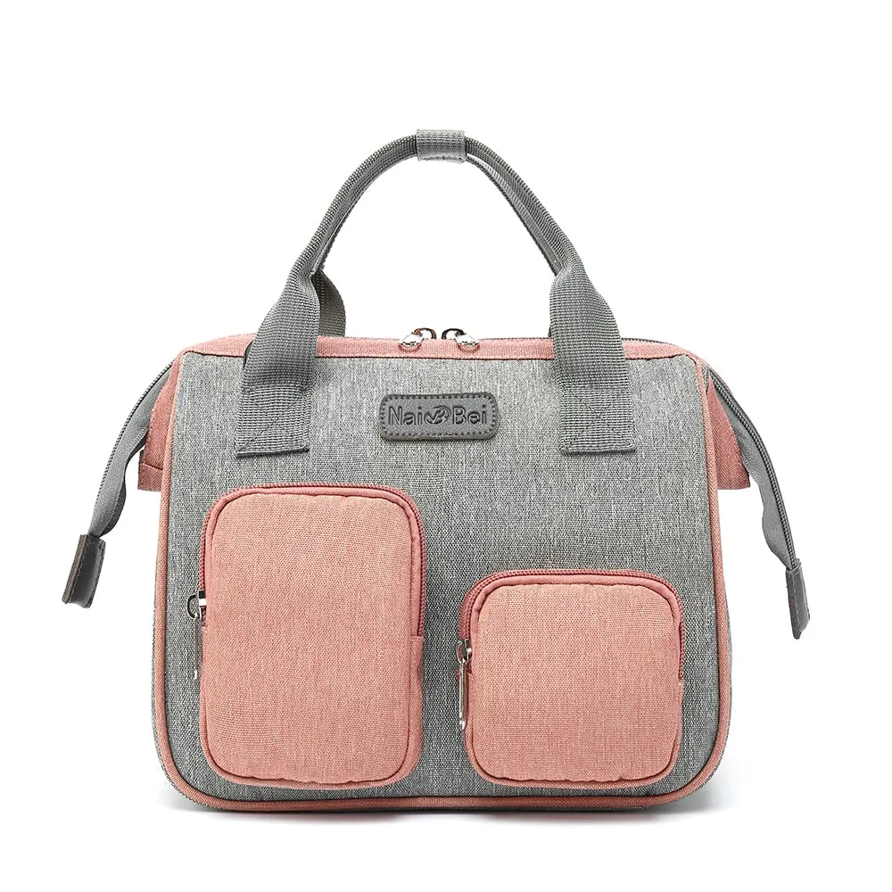 Realaiot Diaper Bag Mummy Women Bag Stroller Organizer Maternity Bags For Baby Stuff Small Baby Nappy Changing Backpack For Moms Travel