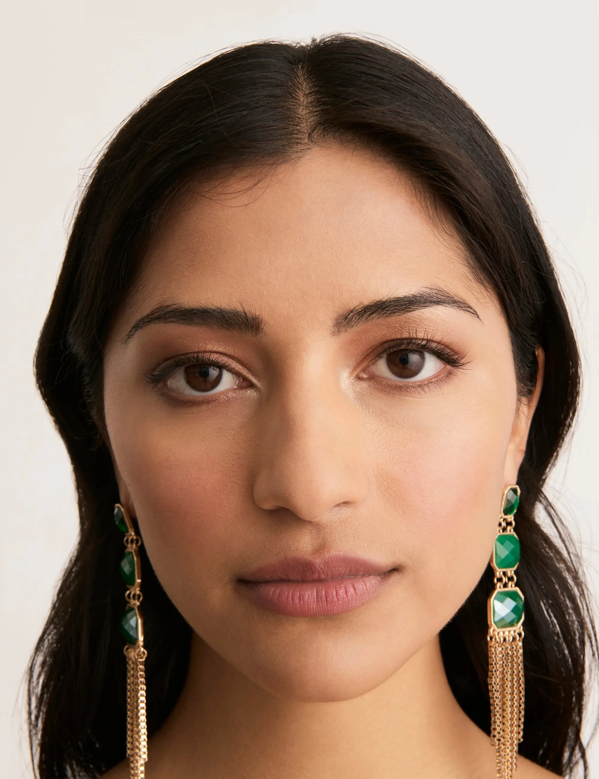 REGALE 3 STONE EARRING