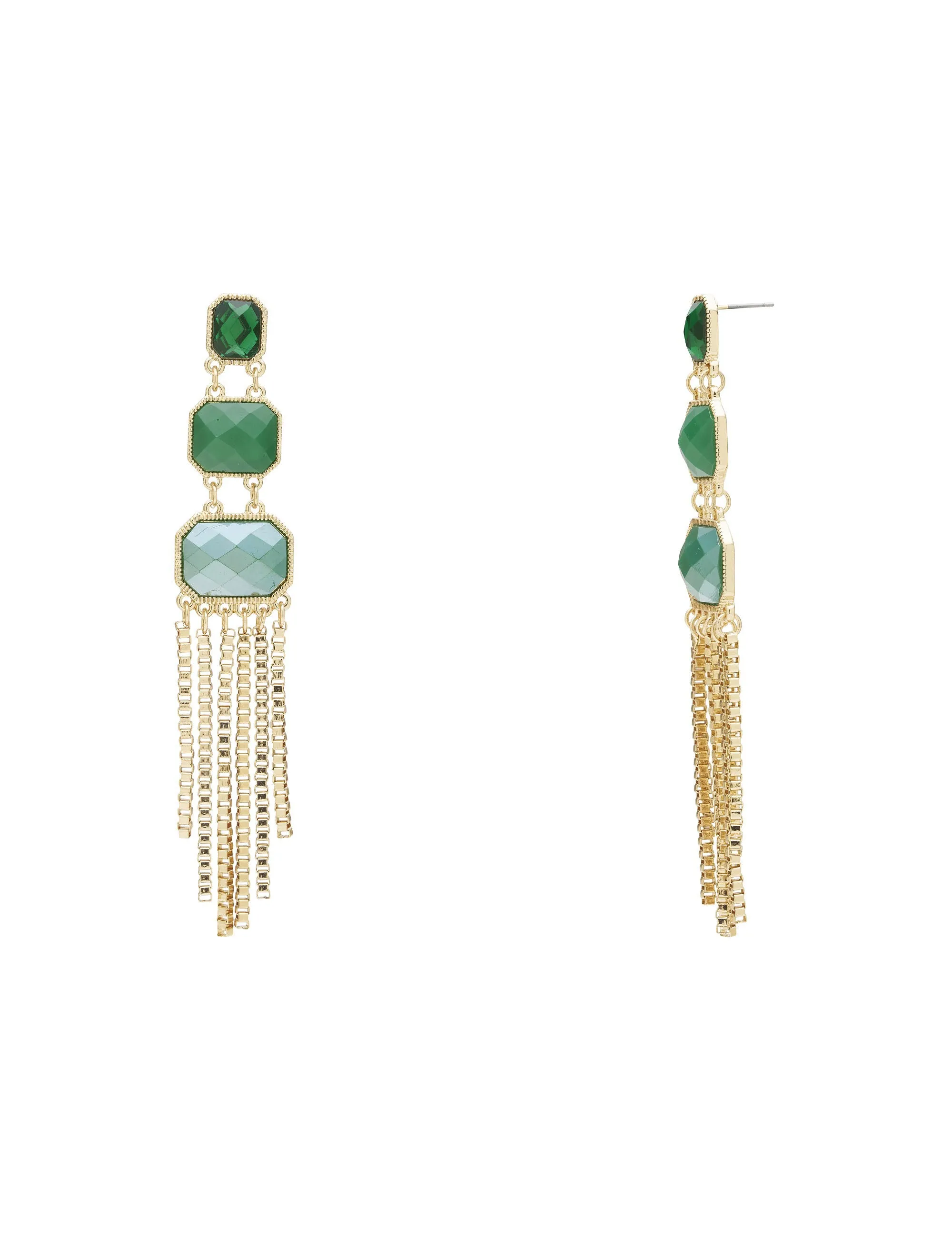 REGALE 3 STONE EARRING