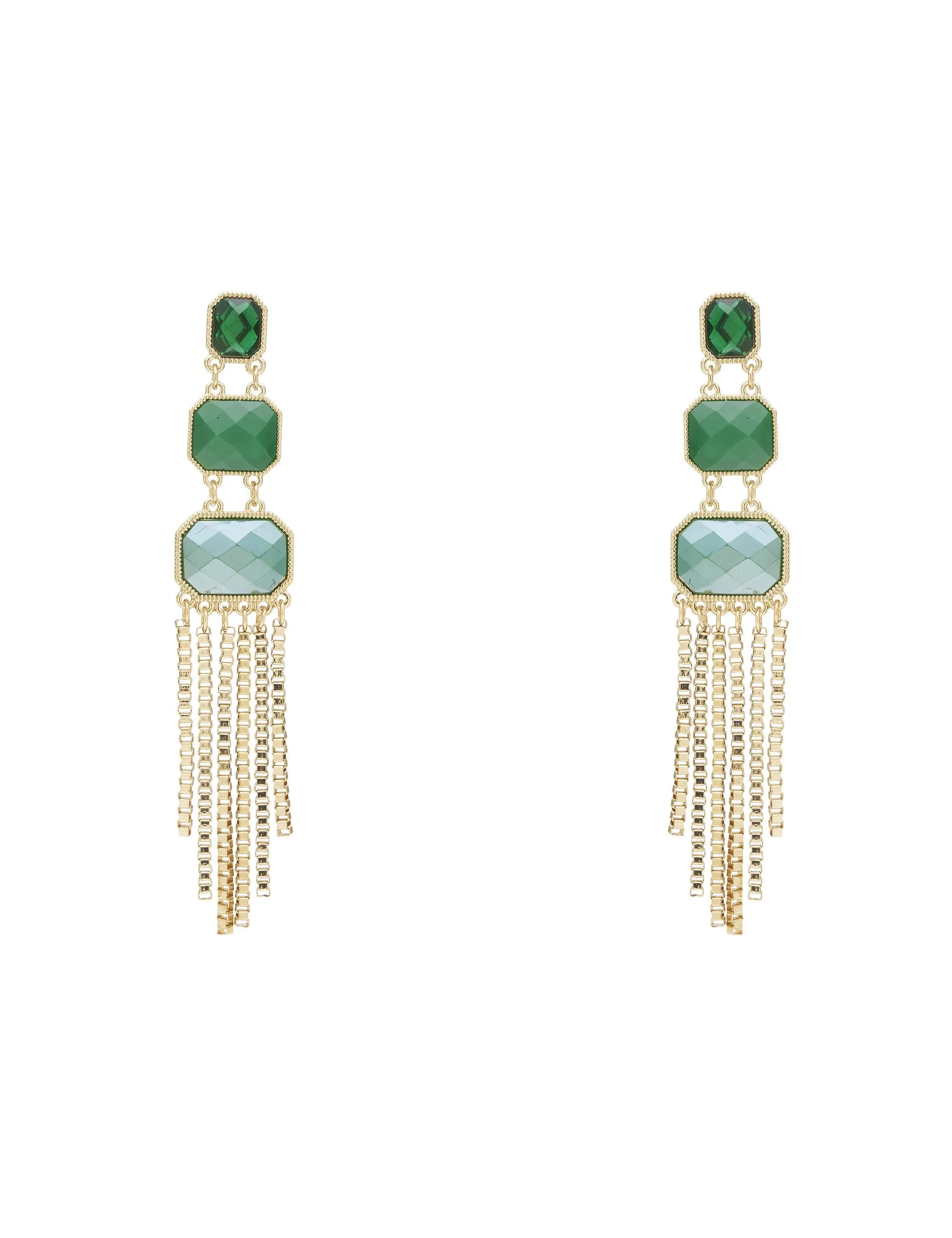 REGALE 3 STONE EARRING