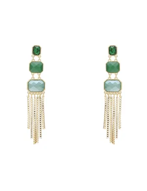 REGALE 3 STONE EARRING