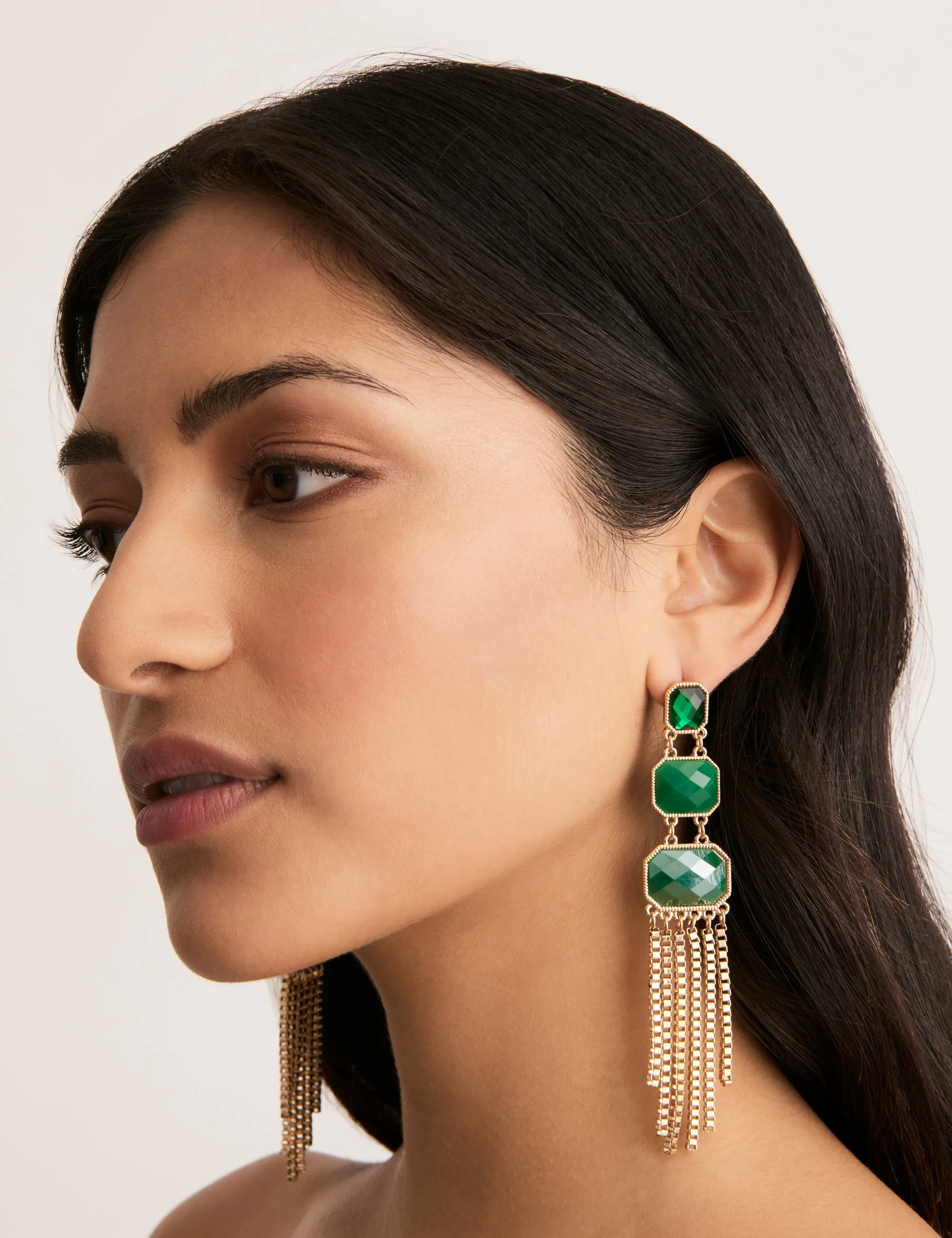 REGALE 3 STONE EARRING