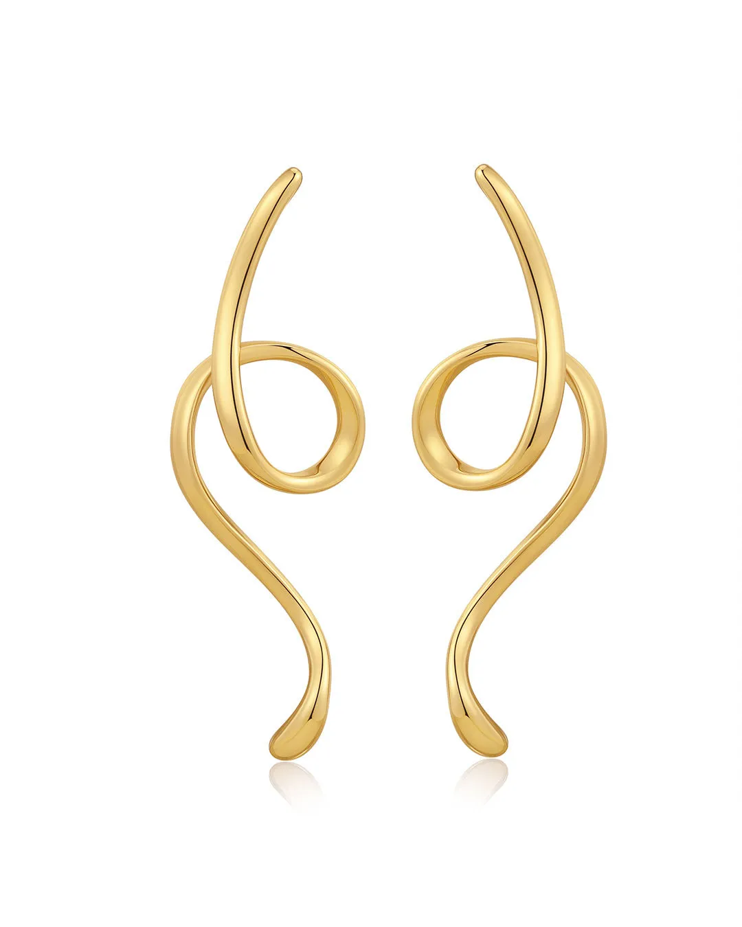 Ribbon Drip Statement Earrings