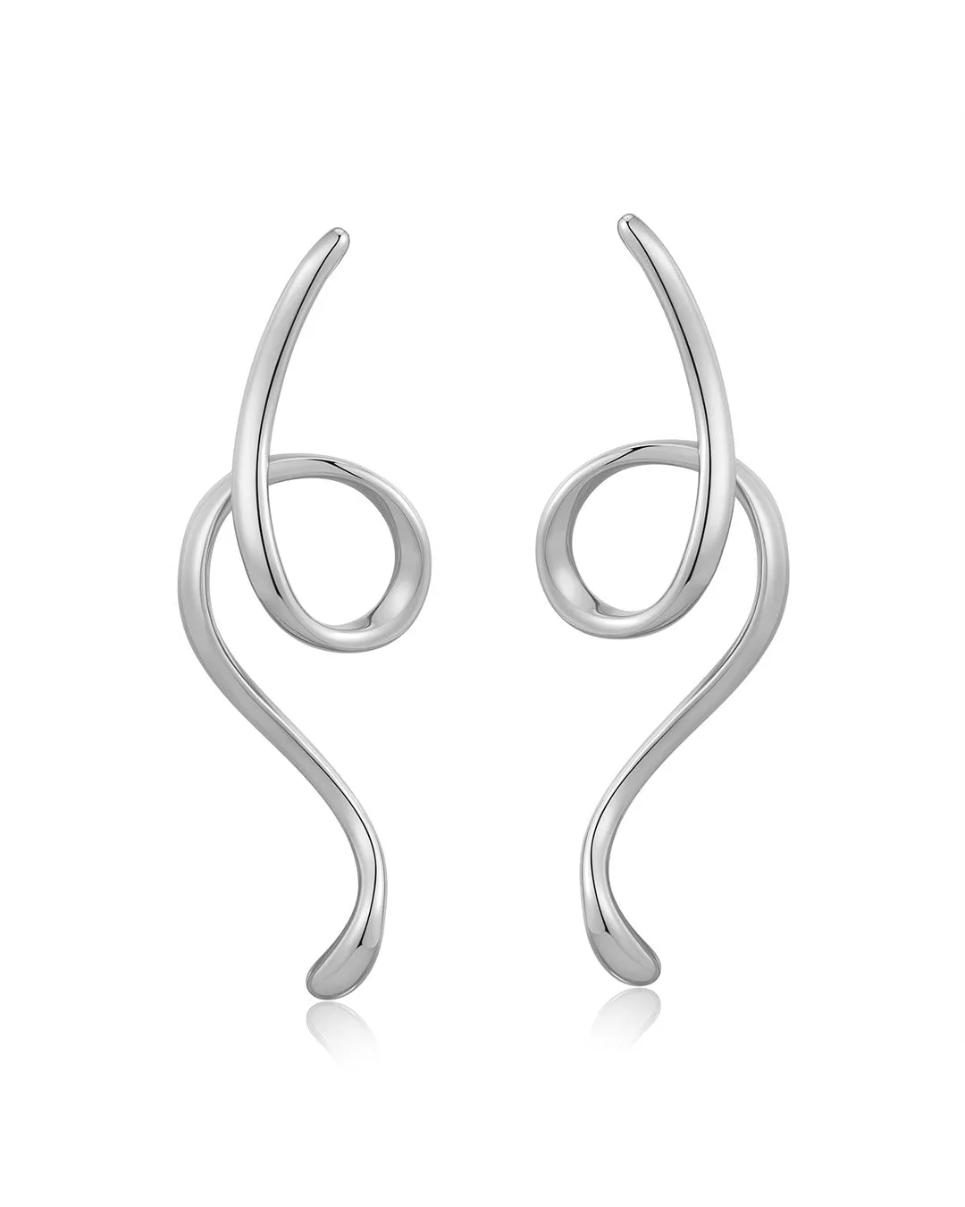 Ribbon Drip Statement Earrings