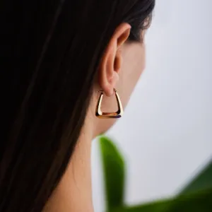 Roof Hoop Earrings
