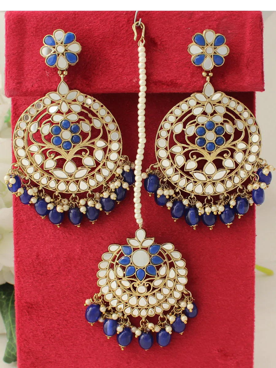 Roshini Mirror Earrings & Tikka