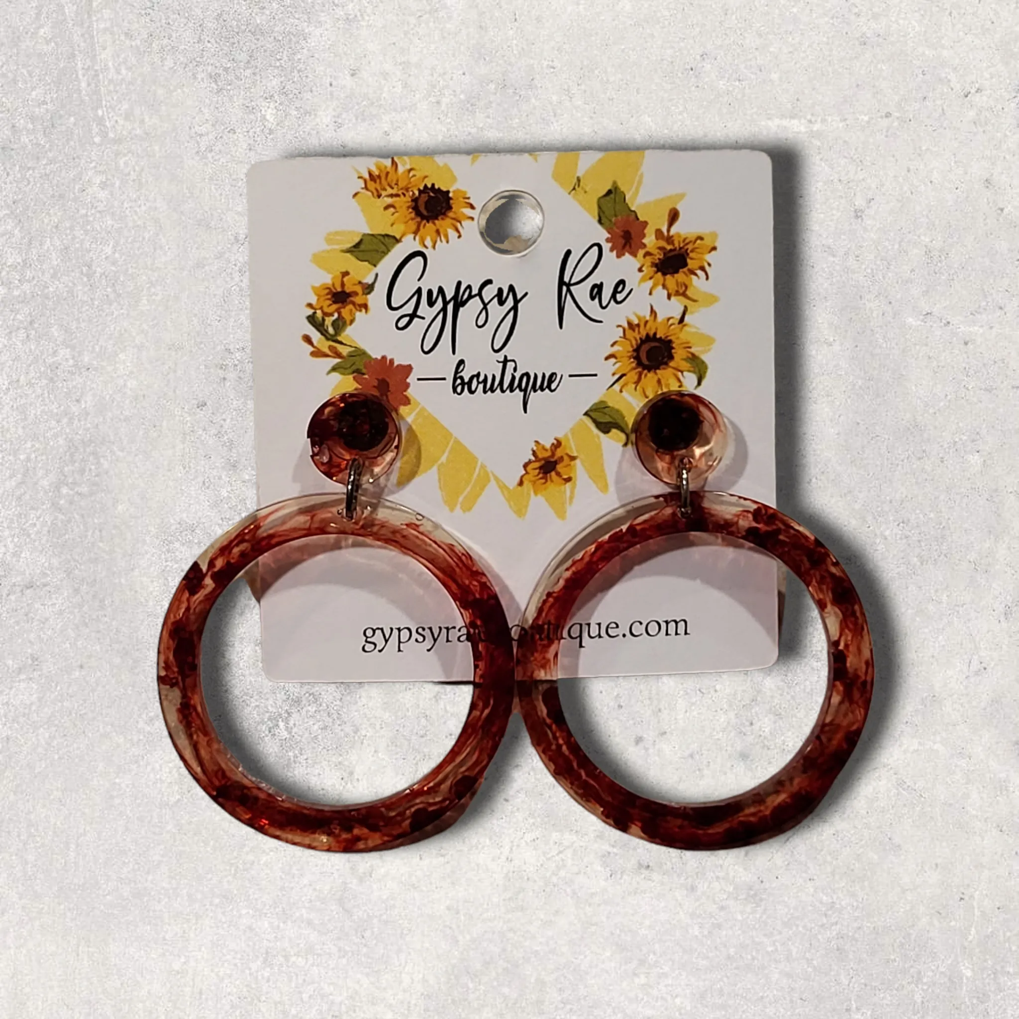 Round Small Open Statement Earrings