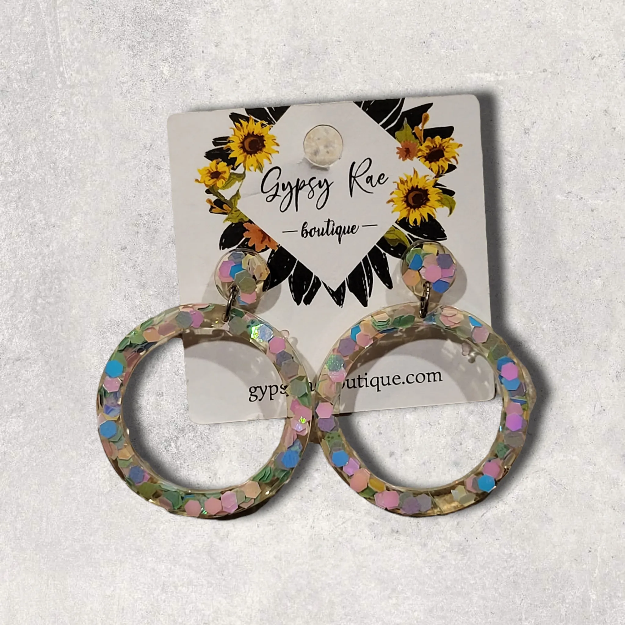 Round Small Open Statement Earrings