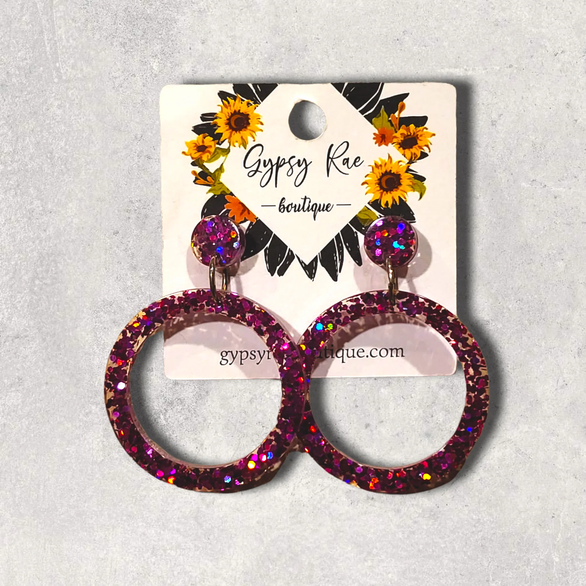 Round Small Open Statement Earrings
