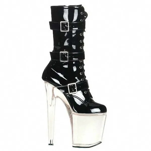 Round Toe Boots Formal Platform Dress Shoes