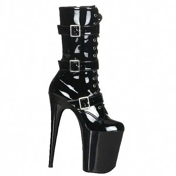 Round Toe Boots Formal Platform Dress Shoes