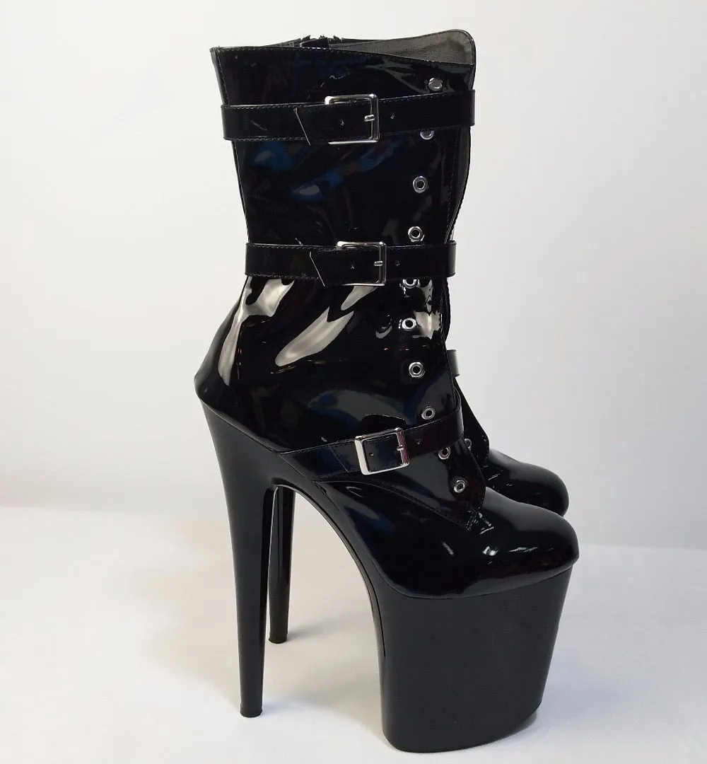 Round Toe Boots Formal Platform Dress Shoes
