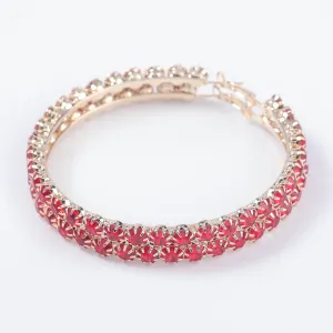 RUBY HOOP EARRINGS