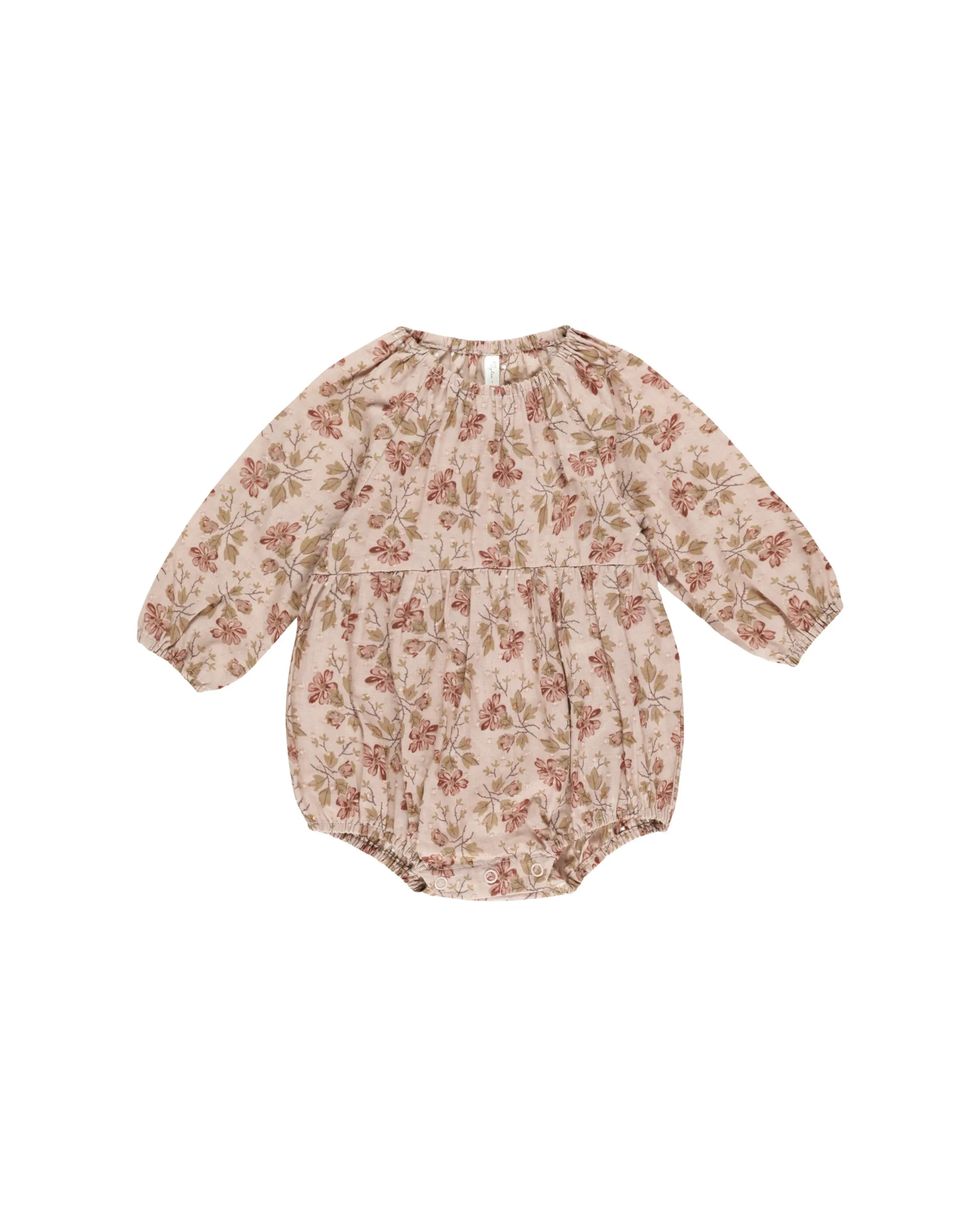 Rylee & Cru Long Sleeve Bubble Romper Blush