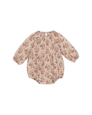 Rylee & Cru Long Sleeve Bubble Romper Blush