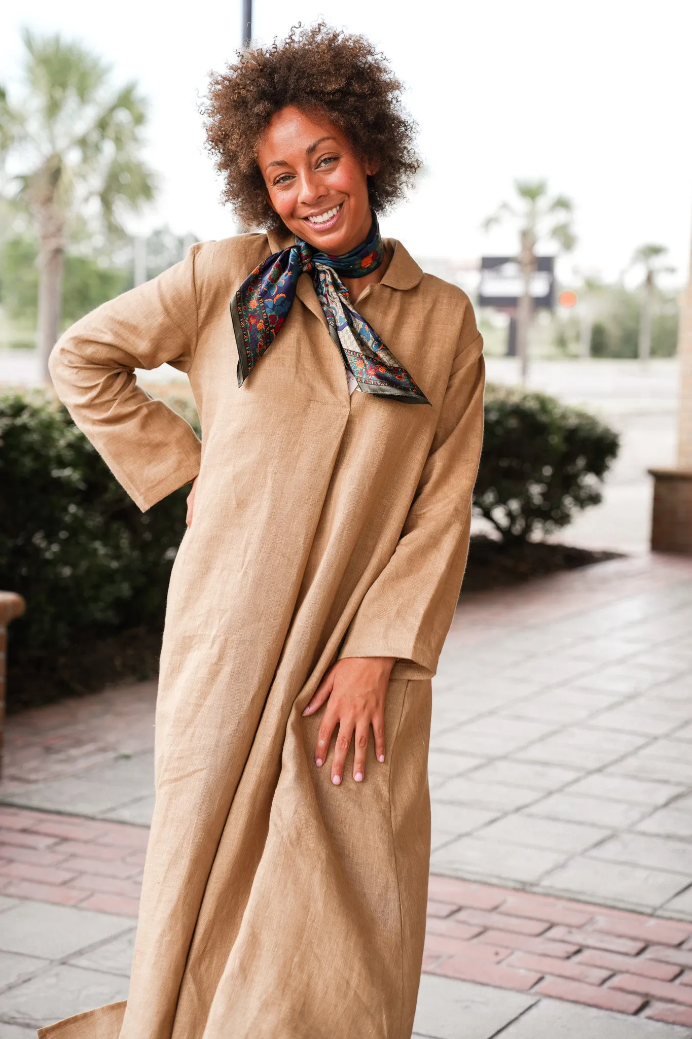Sahara Linen Maxi Dress