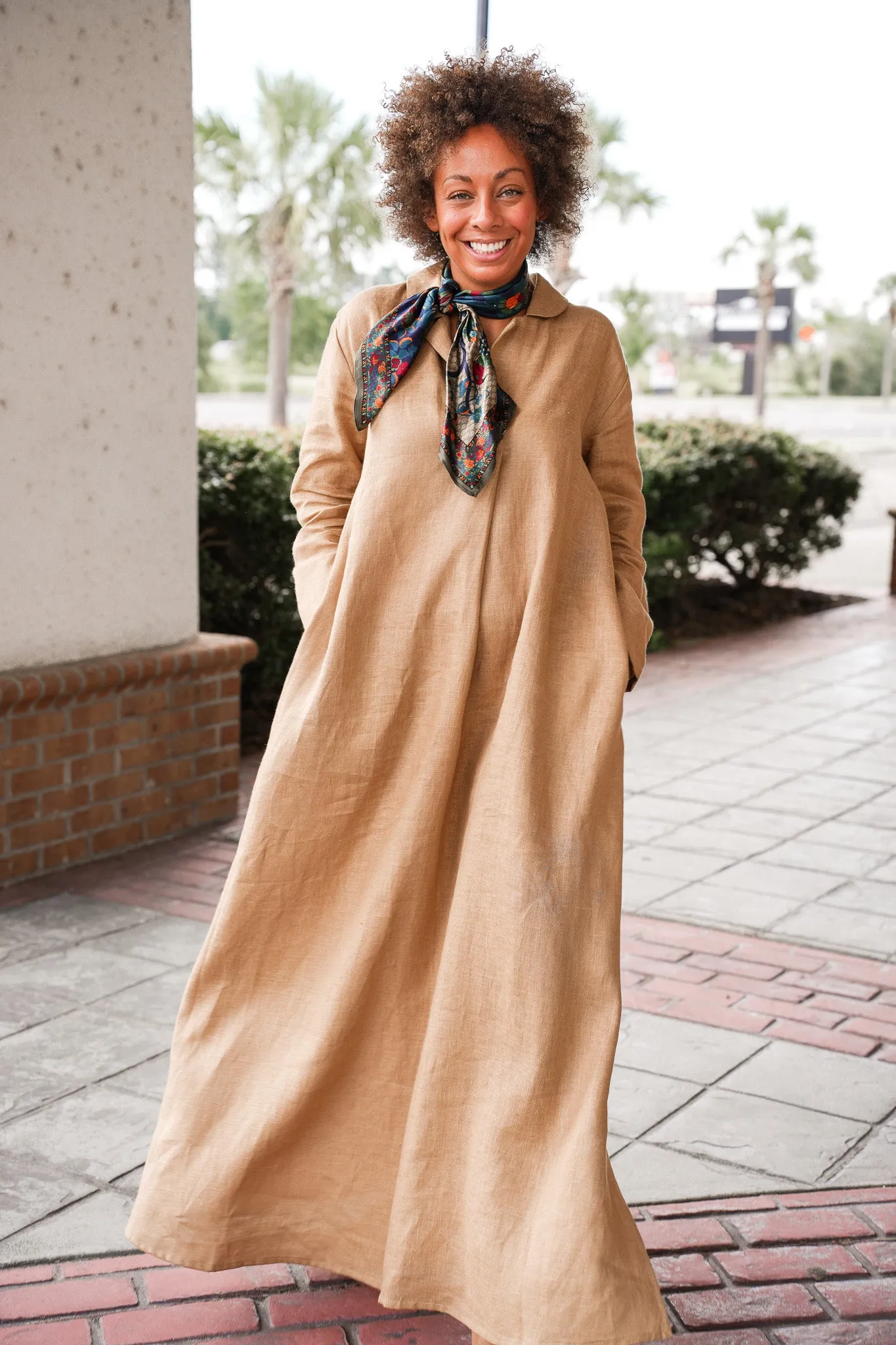 Sahara Linen Maxi Dress