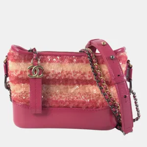 Sequins and Leather Small Gabrielle Shoulder Bags