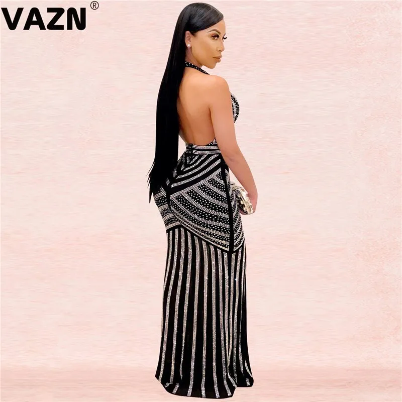 Sequins Bandage Spaghetti Strap Maxi Dress