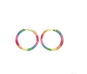 Seville Michelle Rainbow Pride Woven Malena Earrings