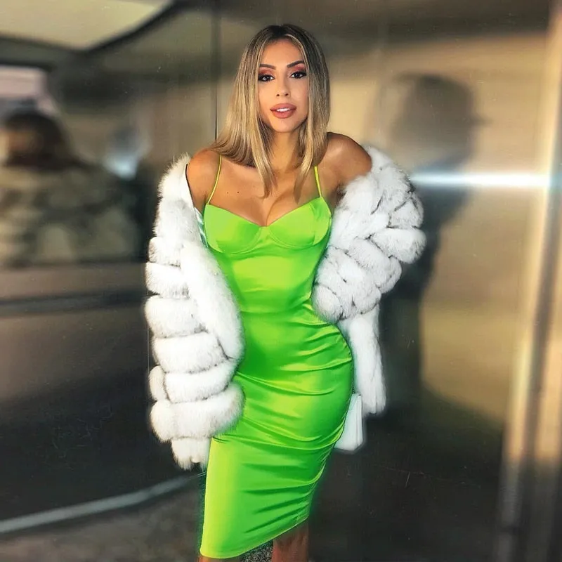 Sexy Mini High Waist Neon Sexy Club