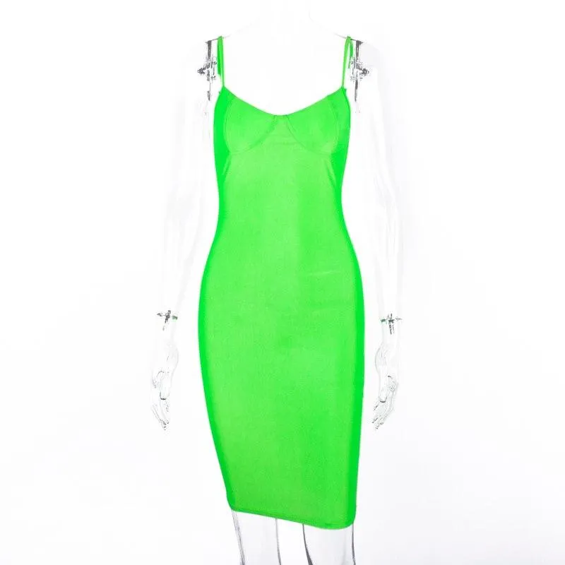 Sexy Mini High Waist Neon Sexy Club