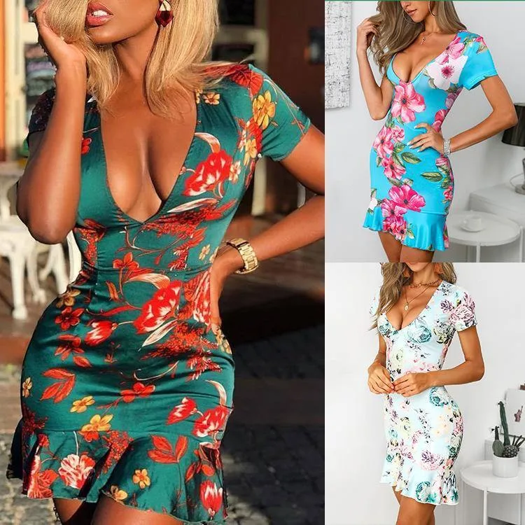 Sexy Women  Backless Sheath Dresses