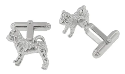 Shar-Pei ( Sharpei ) Cufflinks in Sterling Silver
