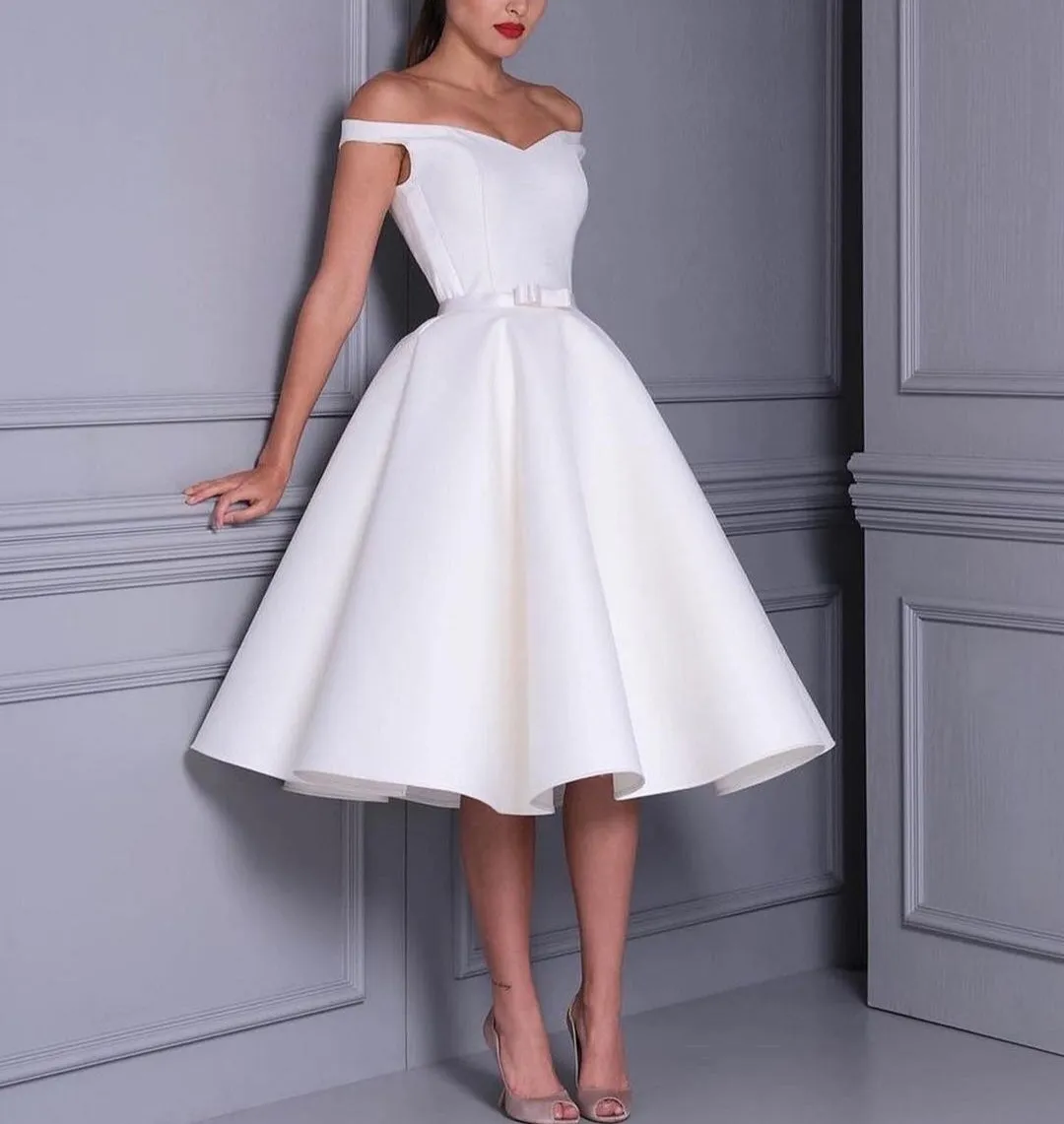 Short Pleated Evening Dress
