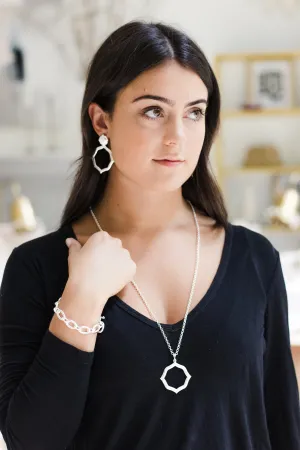 Signature Hammered Earrings in Silver