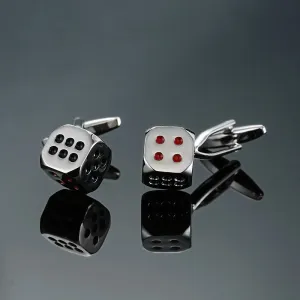 Silver Dice Cufflinks